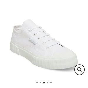 Superga Canvas All White Low Top Sneakers
